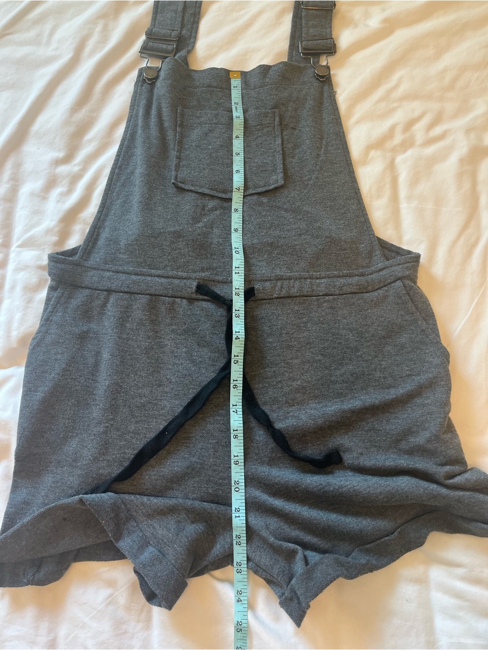 ShoSho Women's Knit Gray Short Overalls Romper - XL - Cozy, Comfy, Lounge - Picture 5 of 12
